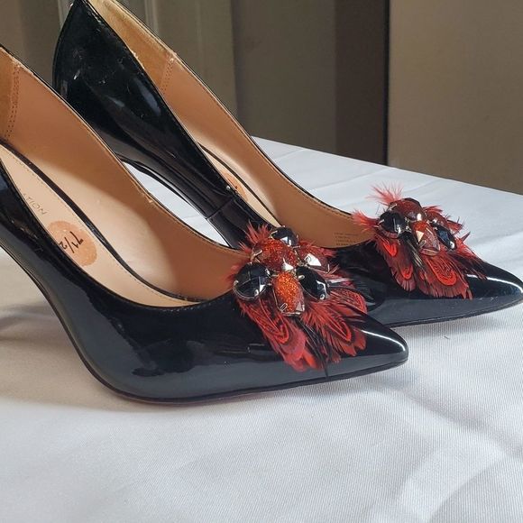 Feathers Detachable shoe clip/brooch - Picture 5 of 12